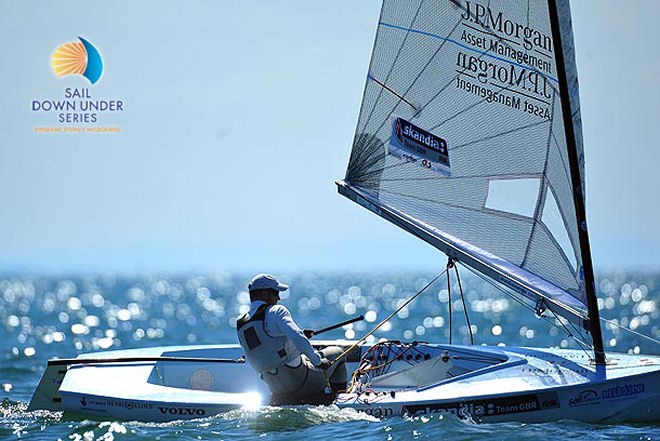 Ben Ainslie of Great Britain  - Sail Melbourne © Jeff Crow/ Sport the Library http://www.sportlibrary.com.au